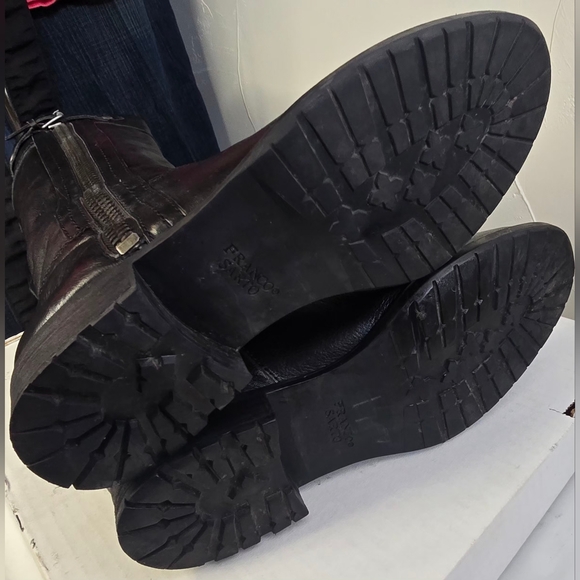 Franco Sarto Black Leather Boots 8 - Picture 8 of 11